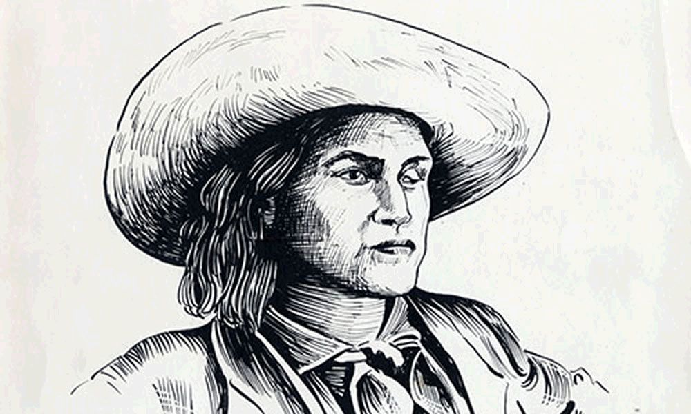 Drawing of Charley Parkhurst