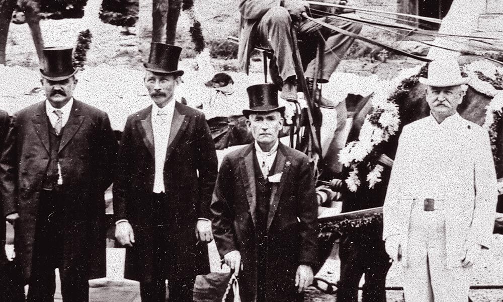 Photograph of Dr. Wiliam Rowan with other members of the Ouray Elks Lodge
