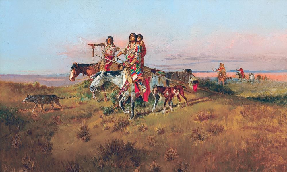 charles russell painting true west