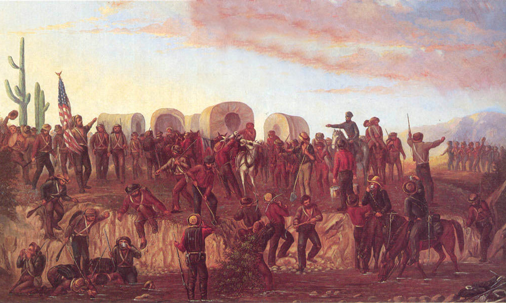 Mormon Battalion Painting by Geo Ottinger