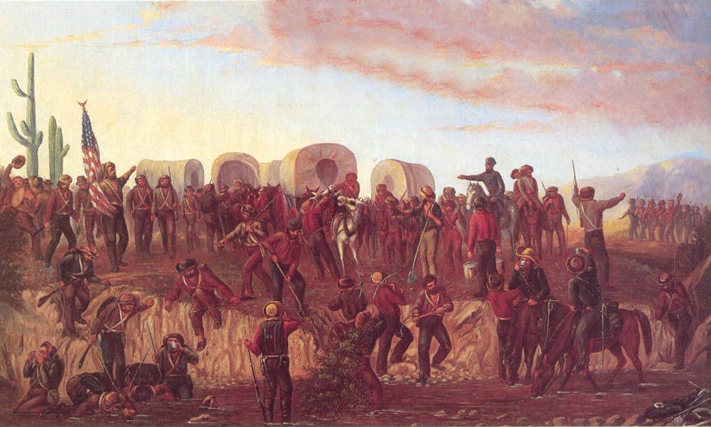 Mormon Battalion Painting by Geo Ottinger