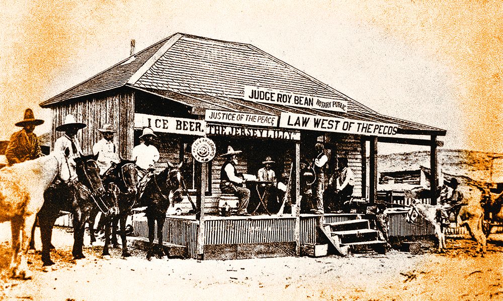 roy bean saloon old west langtry texas true west magazine