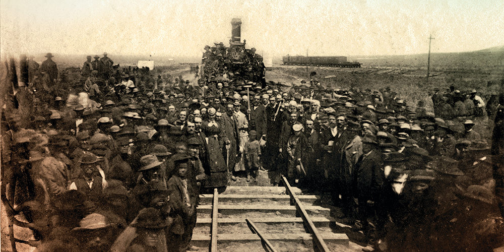 transcontinental railroad history old west railway train true west magazine