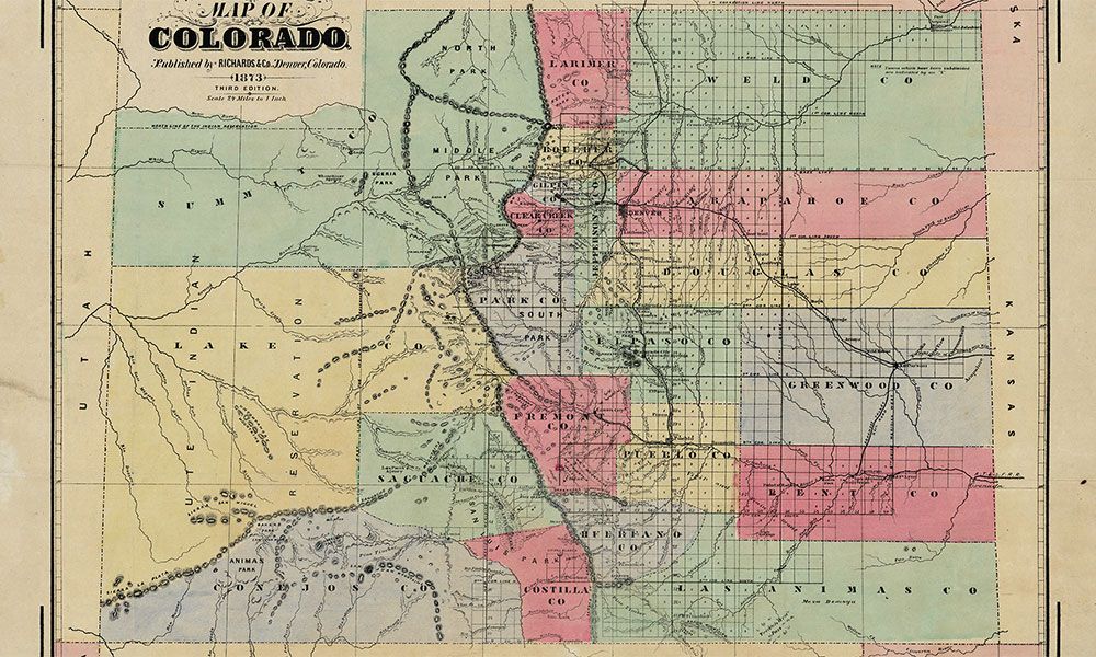 historic map of colorado true west magazine