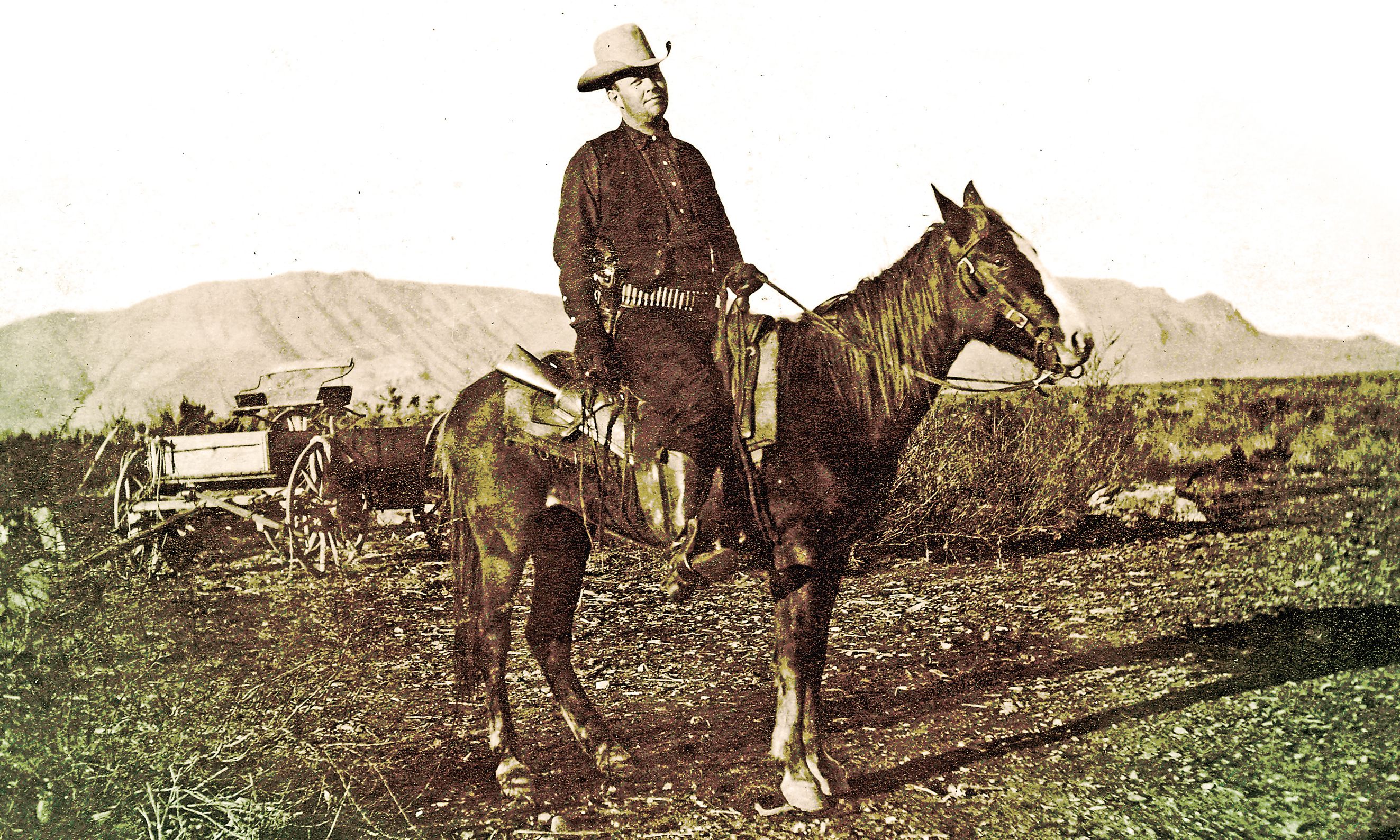 frank hamer on a horse historical photograph true west magazine