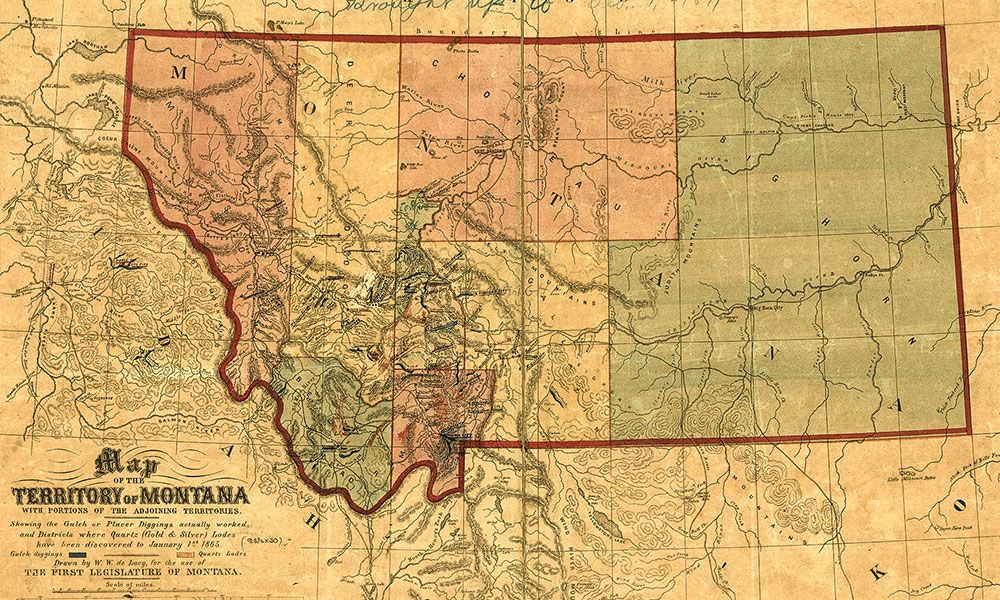 map of montana historic true west magazine
