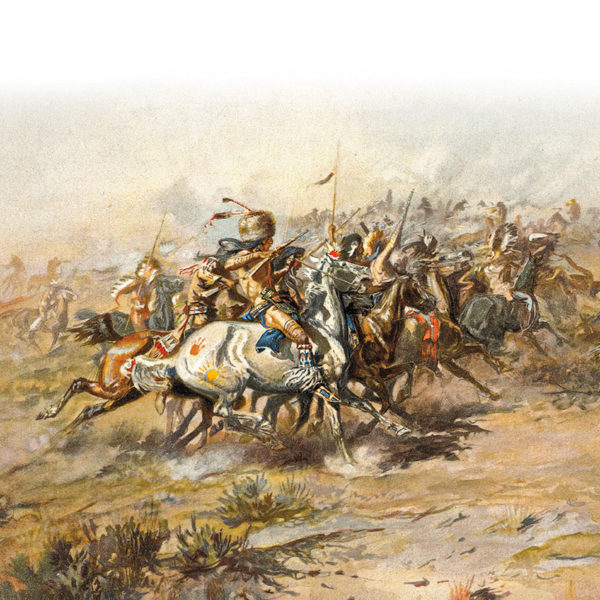 battle of rosebud illustration true west magazine