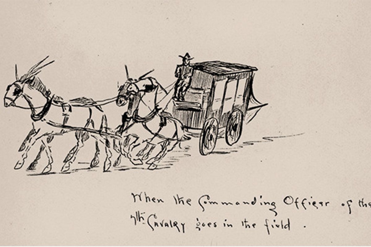 sketch of willcox-fort grant stagecoach by edgar rice burroughs true west magazine
