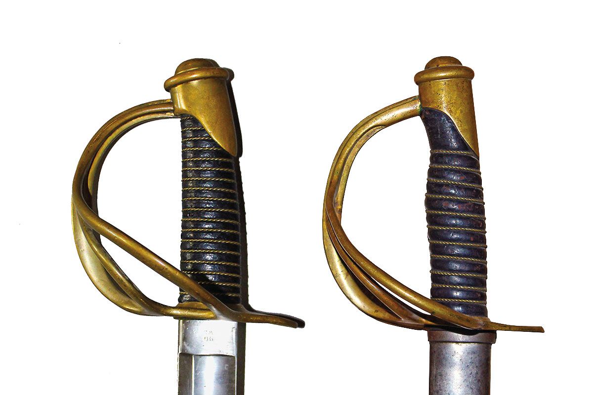 model 1840 heavy cavalry saber and light cavalry saber handles true west magazine