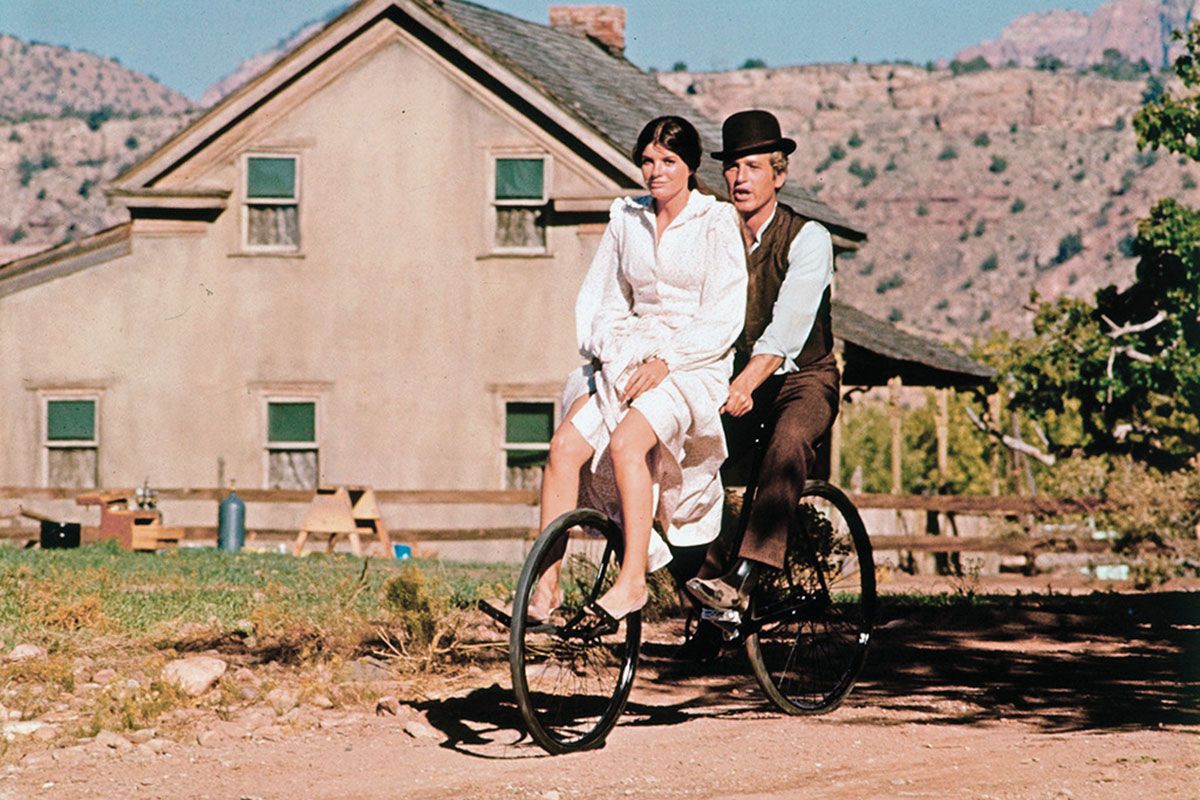 katharine ross robert redford butch cassidy and the sundance kid bicycle ride true west magazine
