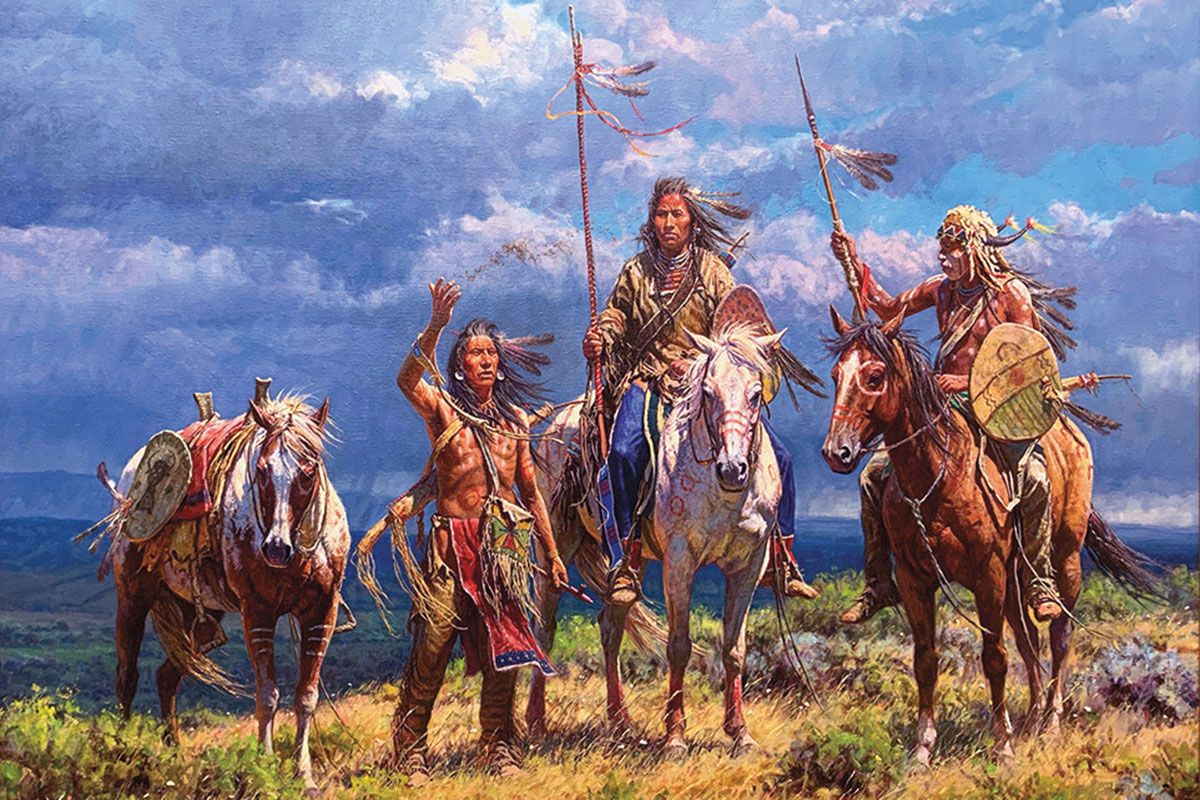 offering of the wind oil on linen martin grelle true west magazine