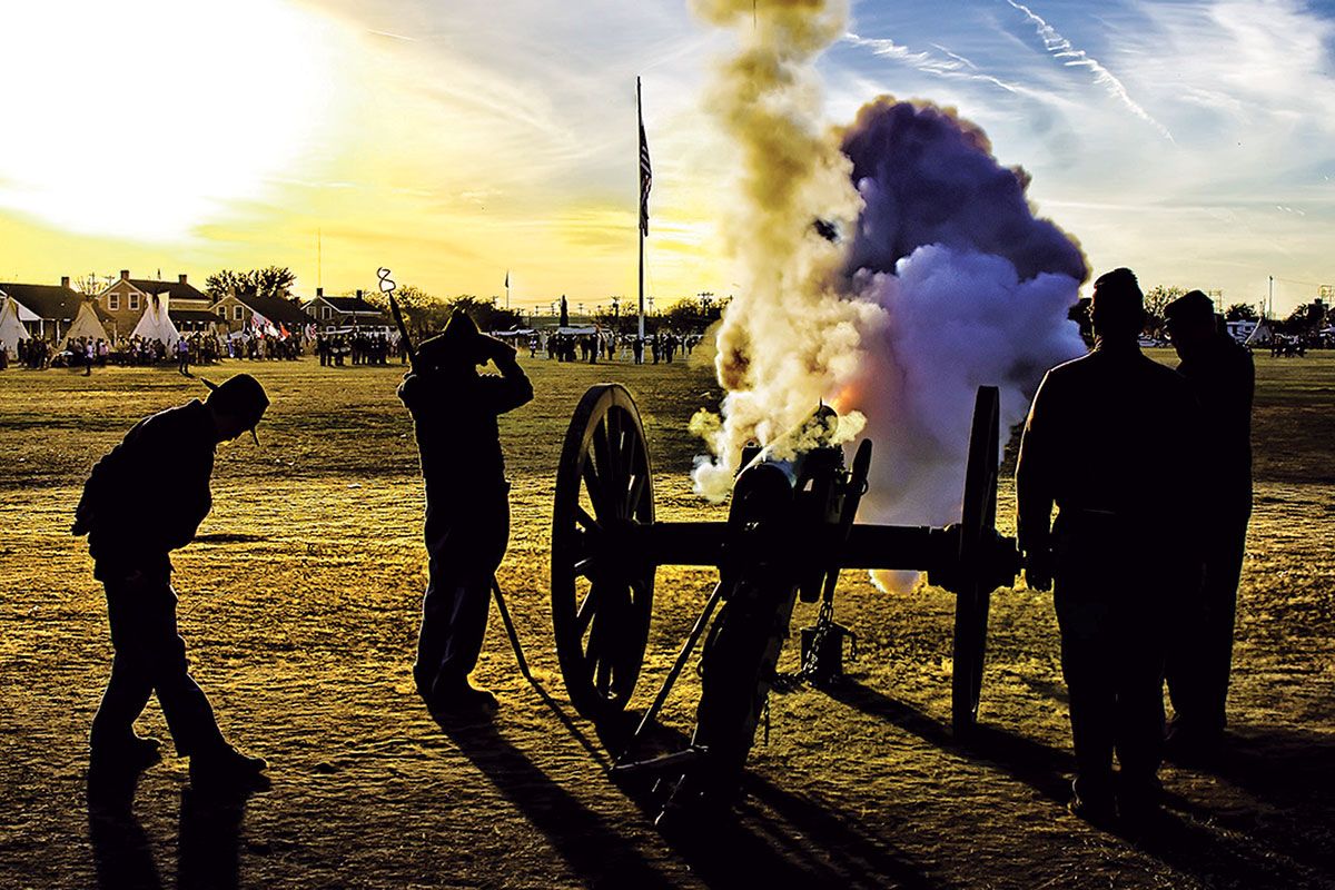 san angelo christmas at fort concho cannon fire true west magazine